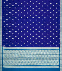 Blue Woven Banarasi Chiniya Silk Saree With Buttas & Contrast Border-BE1751