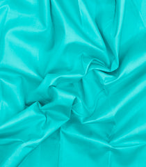 Turquoise Handloom Korvai Kanchipuram Silk Saree With Contrast Border-KA16427