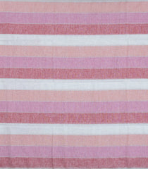 Multi Colour Handloom Linen Saree With Stripes-LI0734
