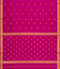 Pink Handloom Maheswari Silk Cotton Saree With Floral Buttas-SC4953