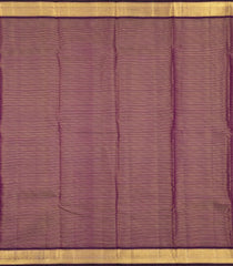Dark Burgundy Handloom Kanchipuram Silk Saree With Zari Checks-KA16302