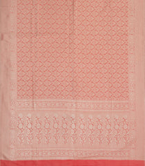 Peach Woven Art Dupion Saree With Floral Zari Motifs-BL5918
