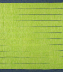 Green Handloom Bengal Cotton Saree With Checks-BG1543