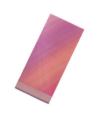 Multi Colour Woven Synthetic Brasso Saree With Diagonal Stripes-BL4916