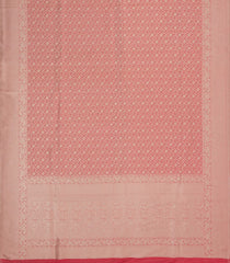 Peach Woven Art Dupion Saree With Floral Zari Motifs-BL5971