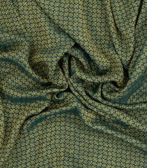 Dark Green Woven Mysore Silk Saree With Floral Motifs-MS3389