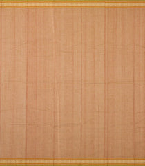Beige Handloom Kanchi Cotton Saree With Checks-KC1624