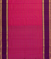 Pink Handloom Kanchipuram Silk Saree With Silk Stripes - KA14637