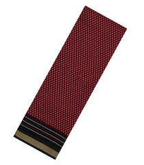 Maroon Printed Chanderi Cotton Saree With Zari Border-BL5485