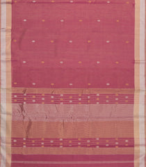 Peach Handloom Maheswari Silk Cotton Saree With Buttas-SC4120