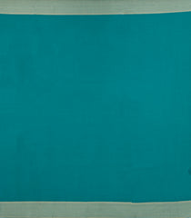 Cyan Woven Mysore Silk Saree With Floral Motifs-MS3403