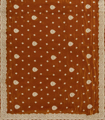 Oil Mustard Woven Synthetic Blended Tissue Saree With Embroidered Motifs-EN2035