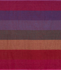 Multi Colour Handloom Linen Saree With Stripes-LI0741