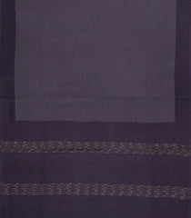 Dark Burgundy Printed Tussar Silk Saree With Stripes-TU3371