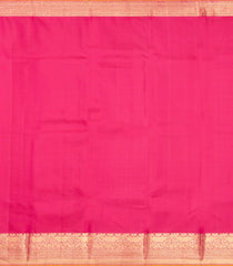 Yellow Handloom Korvai Kanchipuram Silk Saree With Stripes & Contrast Border-KA15825