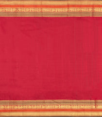 Cream Handloom Korvai Kanchipuram Silk Saree With Silk Buttas-KA15850