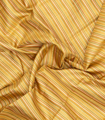 Multi Colour Handloom Kanchipuram Silk Saree With Stripes-KA15875