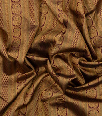 Dark Maroon Handloom Kanchipuram Silk Saree With Meena Annam Motifs-KA14783