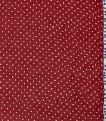 Red Printed Jaipur Cotton Saree With Floral Motifs-JC1867