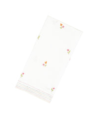 White Woven Synthetic Dupion Silk Saree With Embroidered Crane Motifs-BL4151