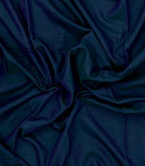 Indigo Woven Chirala Cotton Saree With Contrast Border-CR1410