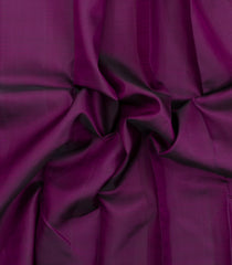 Dark Purple Handloom Korvai Kanchipuram Silk Saree With Thread Work Border-KA15702