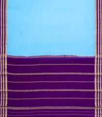Turquoise Woven Mysore Silk Saree With Contrast Zari Border-MS3871