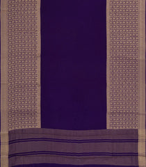 Purple Woven Synthetic Viscose Saree With Annam Zari Border-BL5052