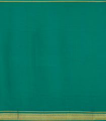 Blue Woven Mysore Silk Saree With Contrast Green Border-MS3212