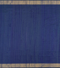 Dark Blue Handloom Rajkot Patola Dupion Silk Saree With Zari Border-IK0473
