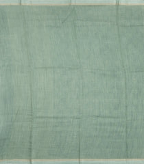 Cyan Printed Tussar Silk Saree With Floral Motifs-TU3671