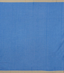 Blue Handloom Bengal Cotton Saree With Kamalam Buttas-BG1782
