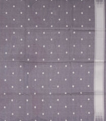 Grey Woven Art Dupion Saree With Abstract Motifs-BL4982