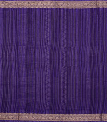 Violet Printed Synthetics Dola Zari Lining With Jacquard Zari Border-BL5185