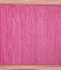 Baby Pink Handloom Maheswari Silk Cotton Saree With Contrast Border-SC4965