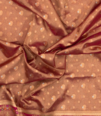 Pink Woven Dupion Silk Saree With Buttas & Meena Borders-DS0589