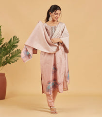 Pastel Mauve Festive Kurta Set