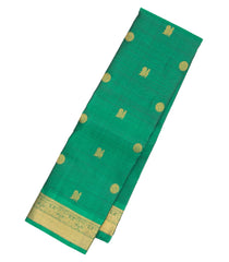 Sea Green Handloom Kanchipuram Silk Saree With Annam Buttas-KA12387