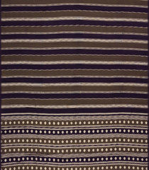 Black & Dark Grey Woven Art Viscose Saree With Zari Stripes-BL4698