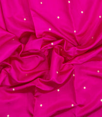 Hot Pink Handloom Banarasi Silk Saree With Floral Kanchipuram Butta Silk Sarees-BE1891