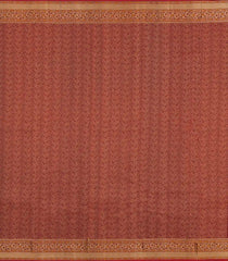 Black Handloom Kanchipuram Silk Saree With Thread Work Border-KA15164