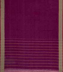 Magenta Woven Chirala Cotton Saree With Chevron Border-CR1443
