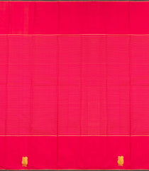 Red Handloom Kanchipuram Silk Saree With Zari Checks & Buttas-KA13458