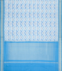 Grey Handloom Pochampally Ikat Silk Saree With Tie & Dye Motifs -IK0435