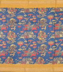 Sandal Pink Printed Tussar Silk Saree With Floral Motifs-TU3681