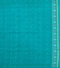 Aquamarine Woven Art Dupion Saree With Tie & Dye Motifs-BL5875