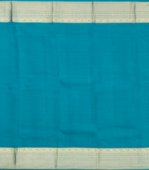 Cyan Woven Pure Silk Saree With Zari Buttas-EC2583