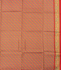 White Printed Blended Viscose Saree With Position Printed Wedding Motifs-BL5992
