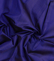 Blue Handloom Kanchipuram Silk Saree With Stripes-KA15103