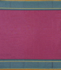 Magenta Woven Chettinad Cotton Saree With Contrast Border-CN1880